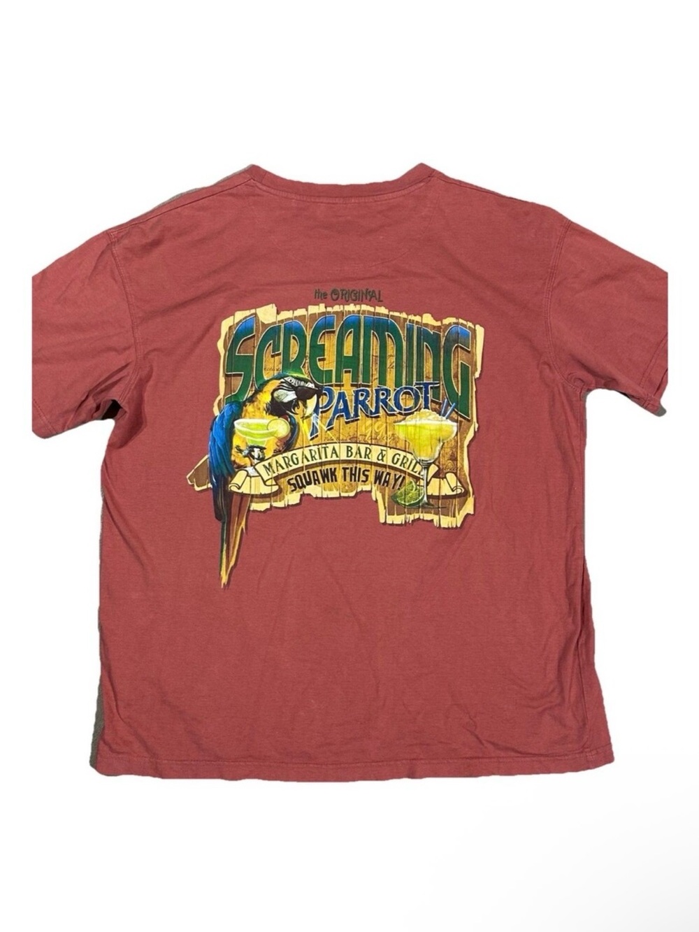 Screaming Parrot Margarita Bar Shirt Mens Short Sleeve Size XXL 2XL
